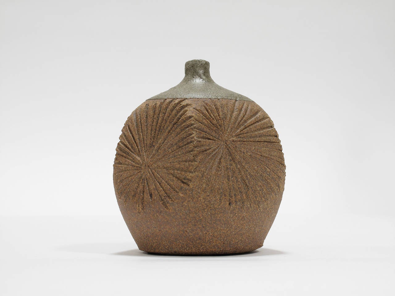 Sunburst Bud Vase by Robert Maxwell In Excellent Condition In Los Angeles, CA