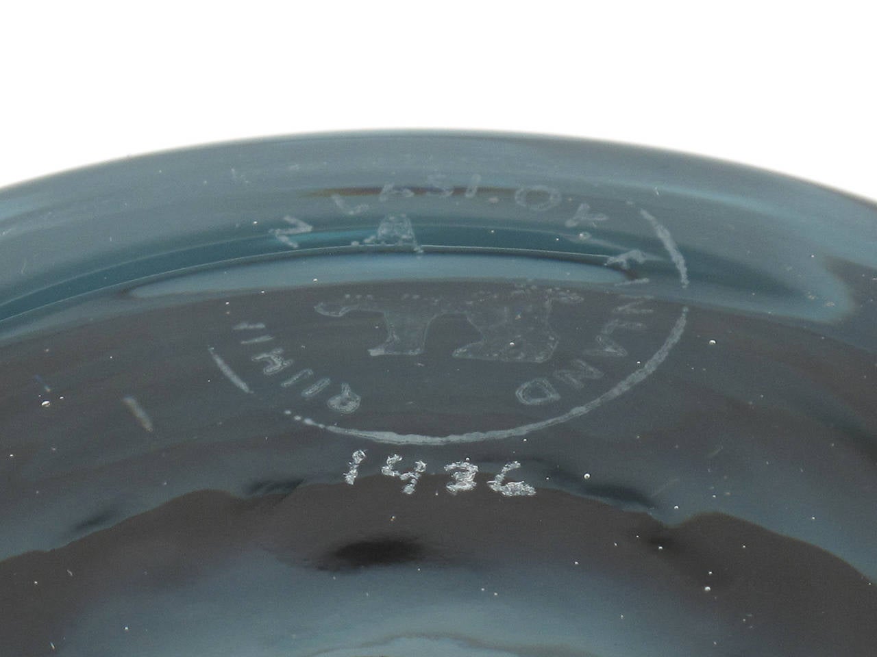 Riihimäki Finland Glass Vase by Aimo Okkolin For Sale 3