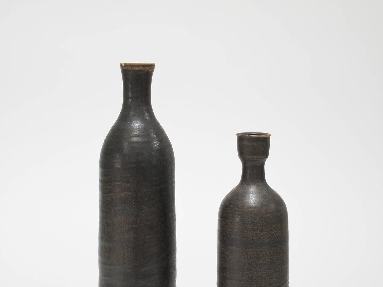 Danish Pair of Glazed Ceramic Vases, Denmark