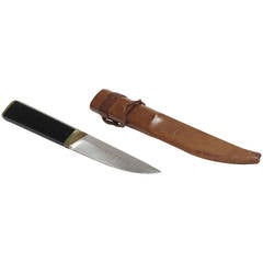 Puukko Knife and Leather Sheath by Tapio Wirkkala