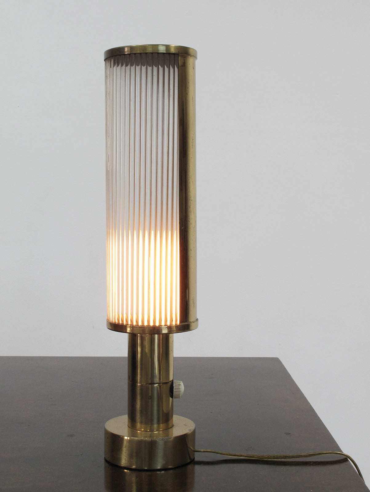 Late 20th Century Brass Table Lamp by Casella Lighting, 1970s For Sale
