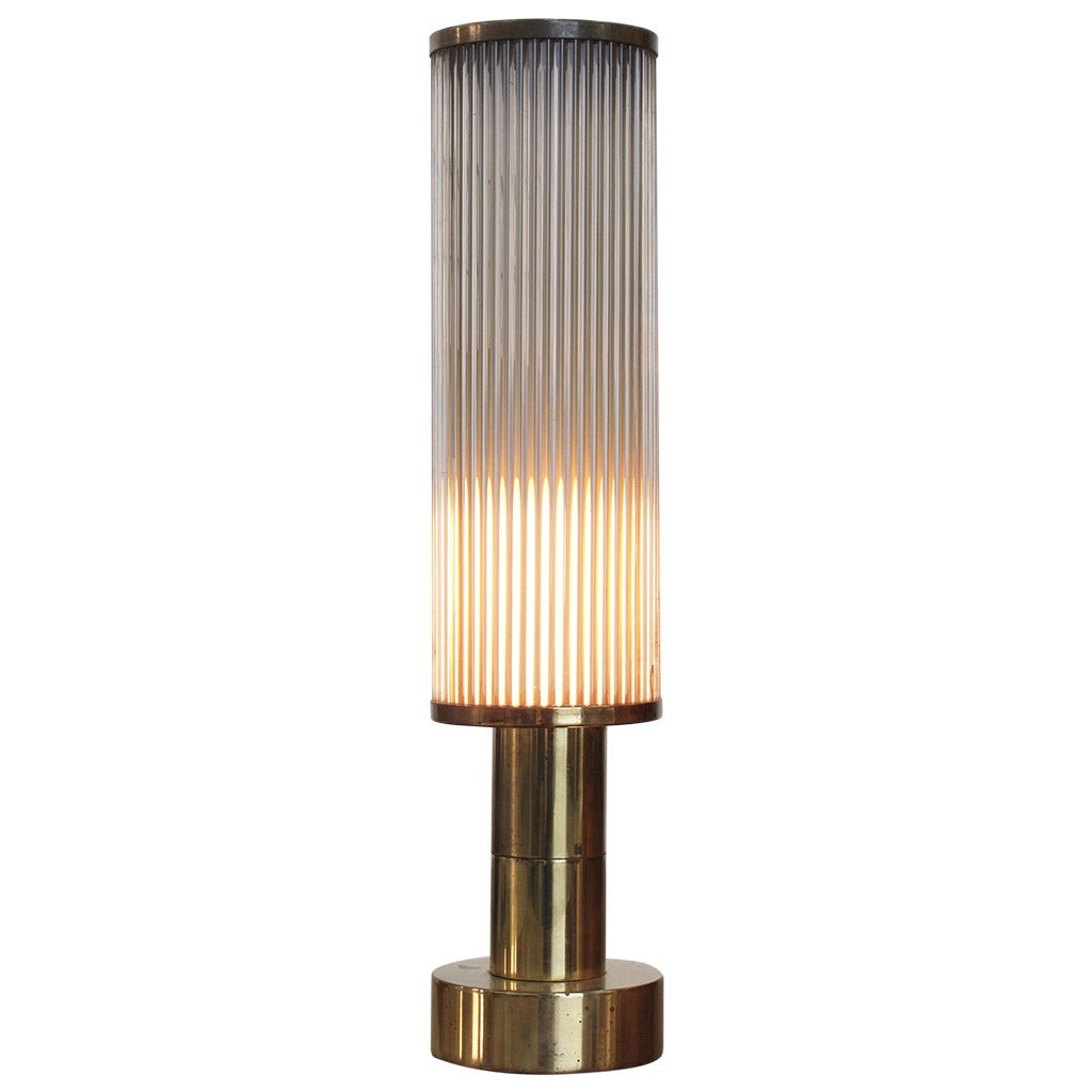 Brass Table Lamp by Casella Lighting, 1970s For Sale