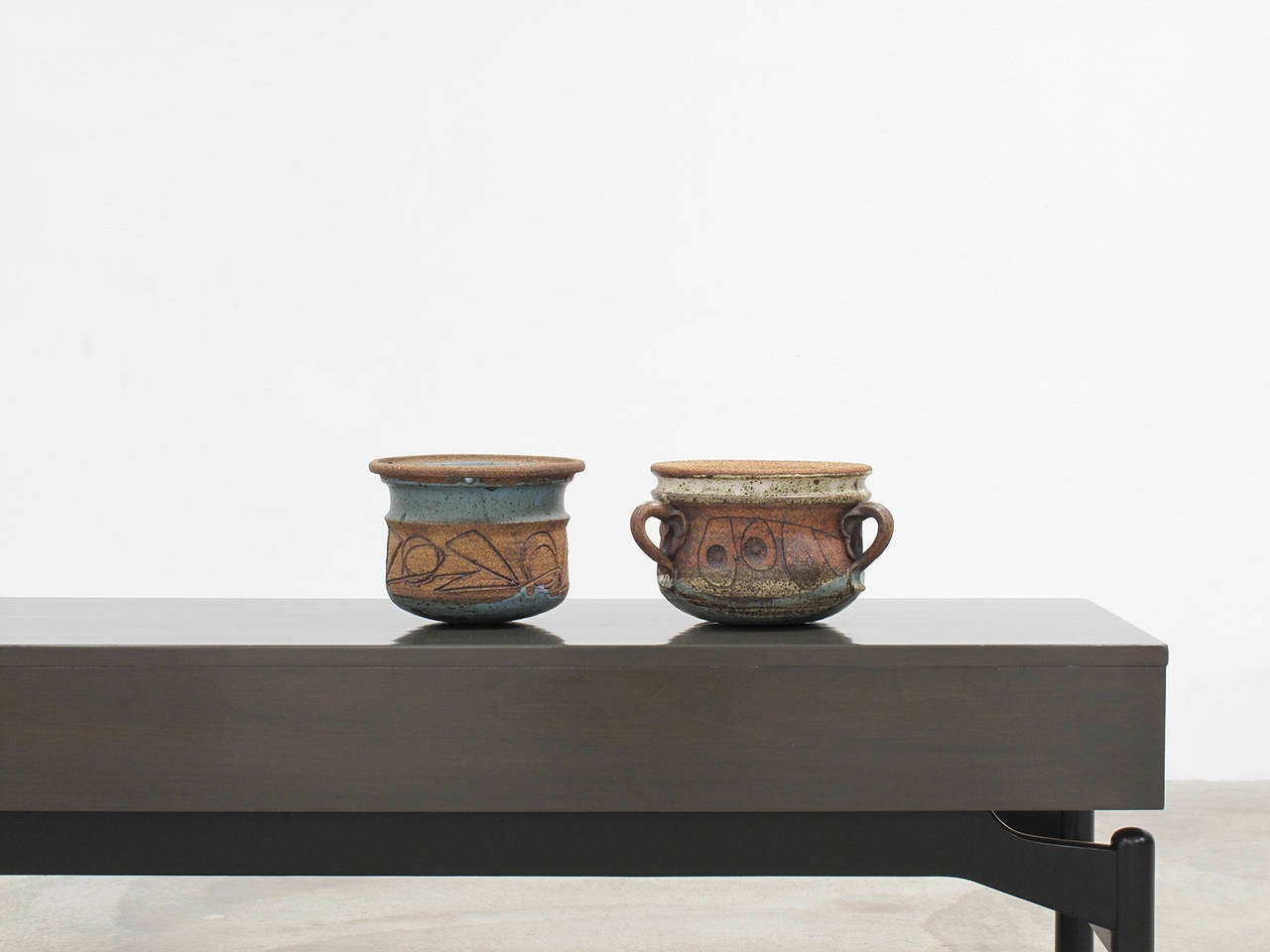 Pair of California Modern Hanging Planters