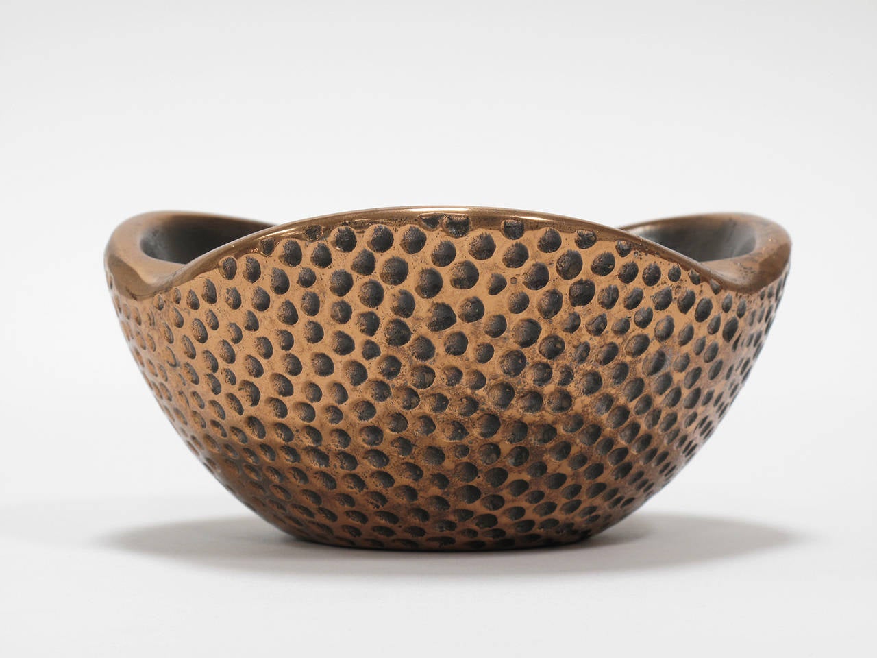 Mid-Century Modern Dimpled Copper Bowl by Ben Seibel