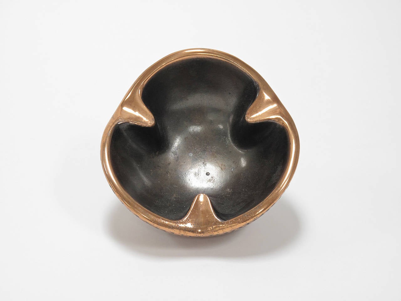 Cast Dimpled Copper Bowl by Ben Seibel