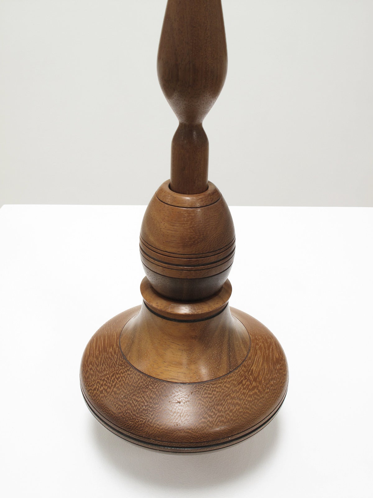 American Solid Wood Spinning Top Sculpture by Richard Patterson For Sale