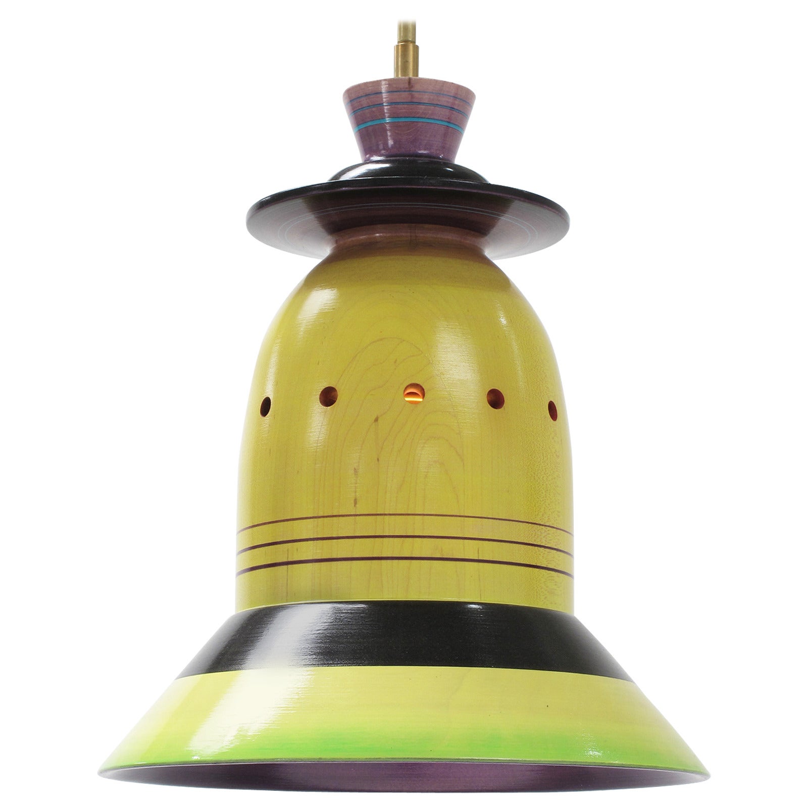 Torbjörn Vejvi 'Lamp #19', 2015, Handmade Solid Wood For Sale