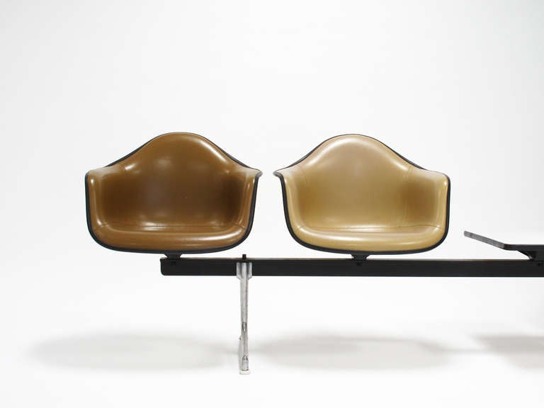 Mid-Century Modern Herman Miller Tandem Seating Bench by Charles and Ray Eames