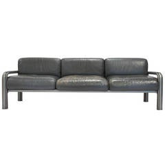 Leather Sofa by Gae Aulenti