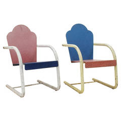 Rare Chairs by Artist and Memphis Designer Peter Shire