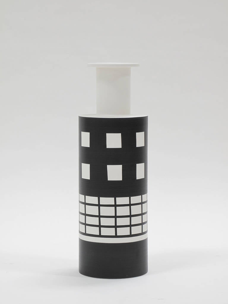 Ettore Sottsass Ceramic Vase and Footed Bowl, circa 2000 2
