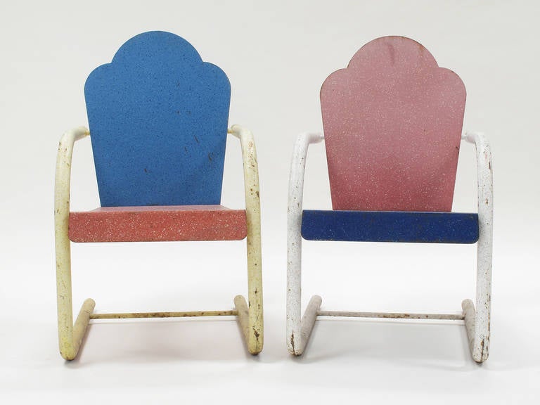 American Rare Chairs by Artist and Memphis Designer Peter Shire
