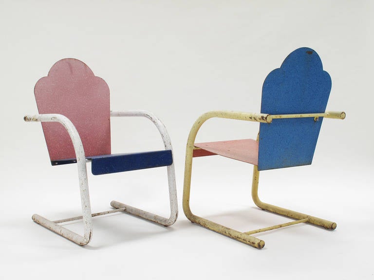 20th Century Rare Chairs by Artist and Memphis Designer Peter Shire