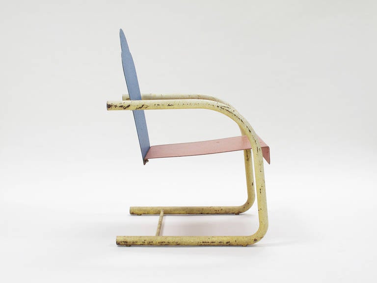 Rare Chairs by Artist and Memphis Designer Peter Shire 1