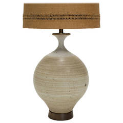 Glazed Ceramic Lamp by Bob Kinzie