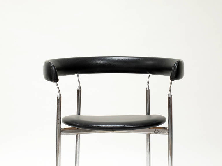 Chrome Sorlie & Sonner Rondo Chair by Jan Lunde Knudsen