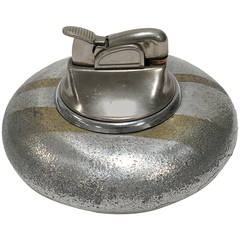 Vintage Silver and Gold Table Lighter by Ben Seibel