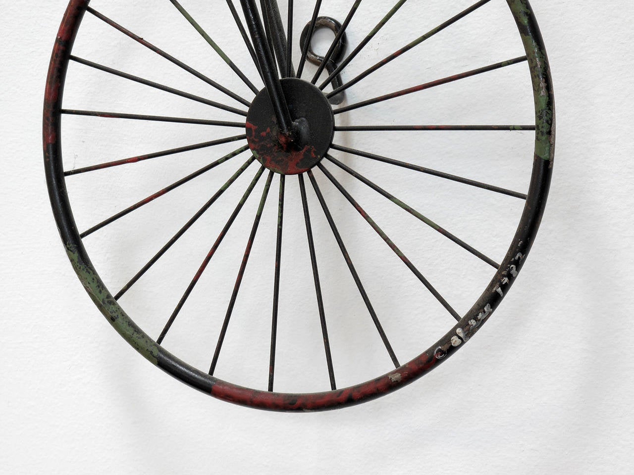 High Wheel Bicycle Wall Sculpture by Curtis Jere In Excellent Condition In Los Angeles, CA