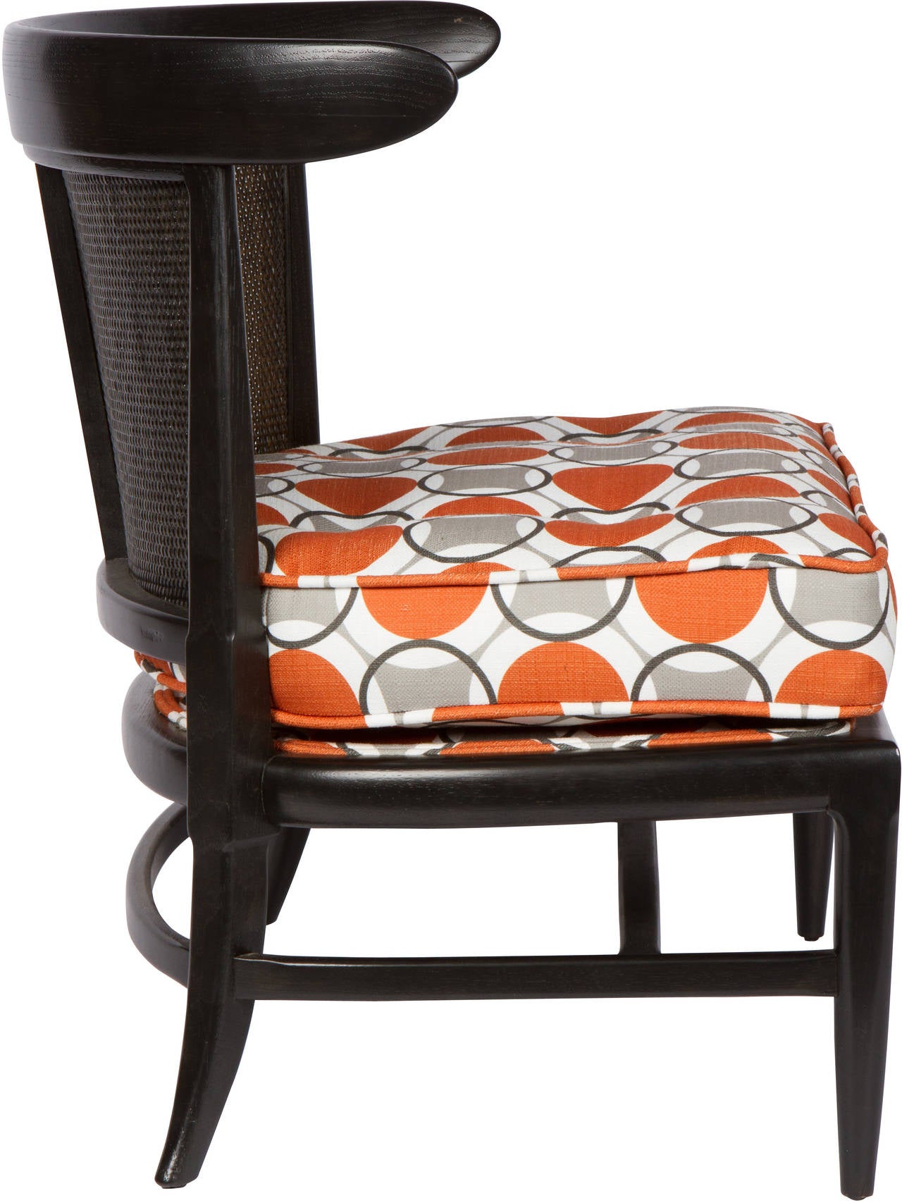 Mid-Century Modern Set of Four Midcentury Barrel Back Lounge Chairs, 1960s