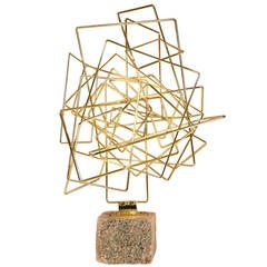 1975 Welded Brass Abstract Sculpture
