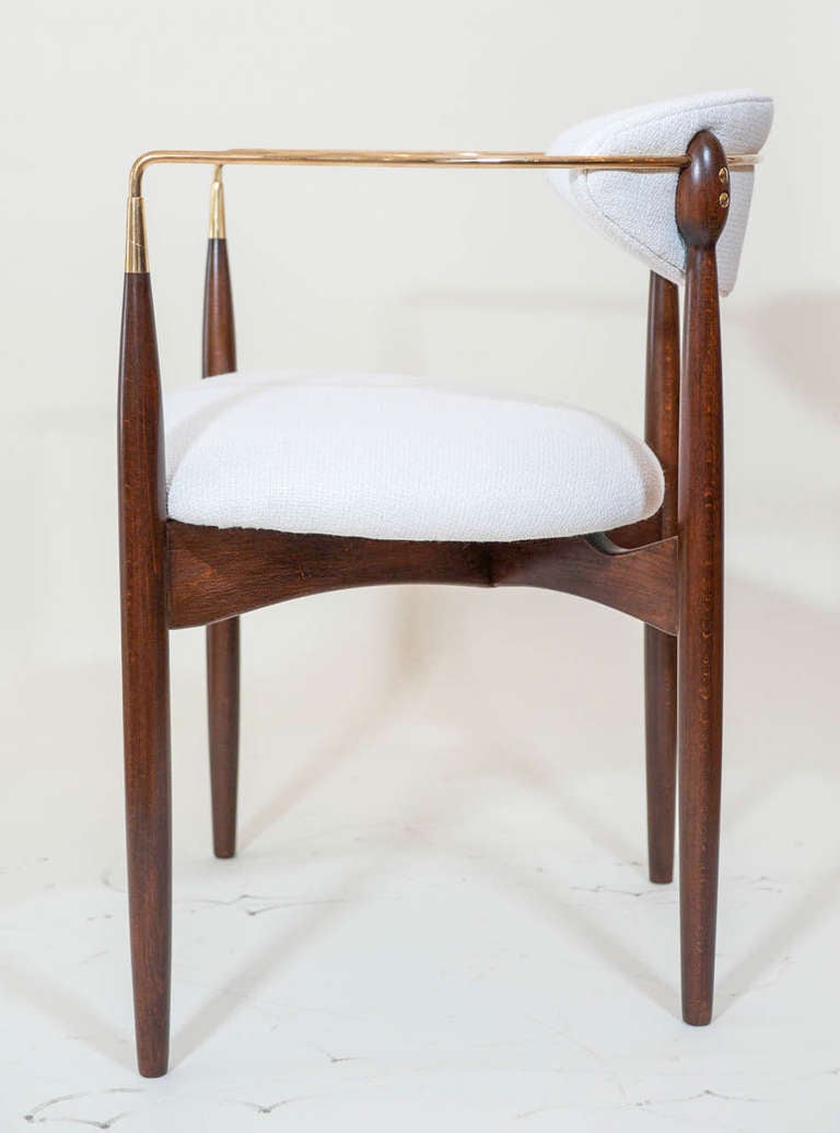 Wood Pair of Kofod Larsen Armchairs