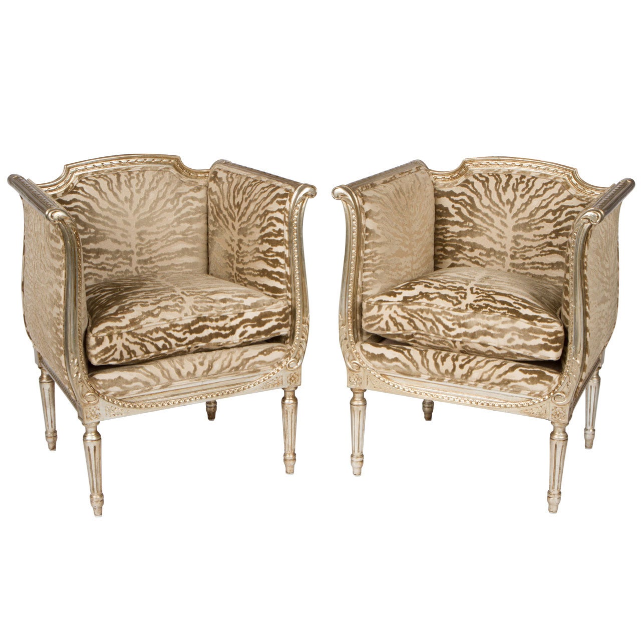 Pair of French Louis XVI Style Chairs