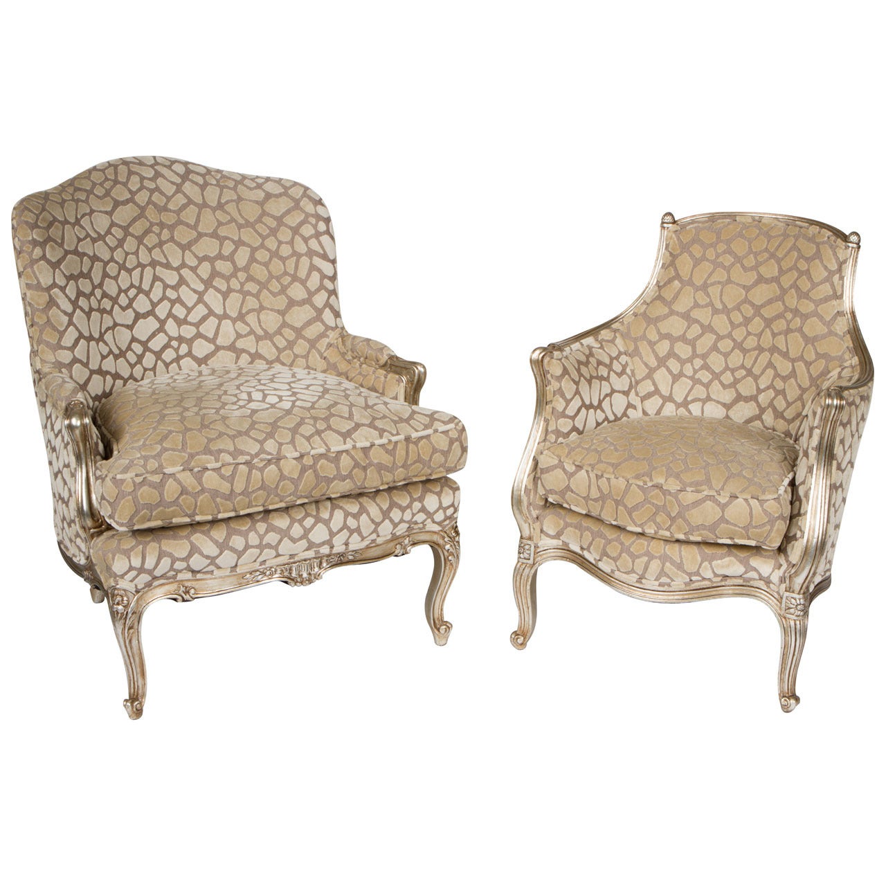 Pair of Maison Jansen Attributable Chairs