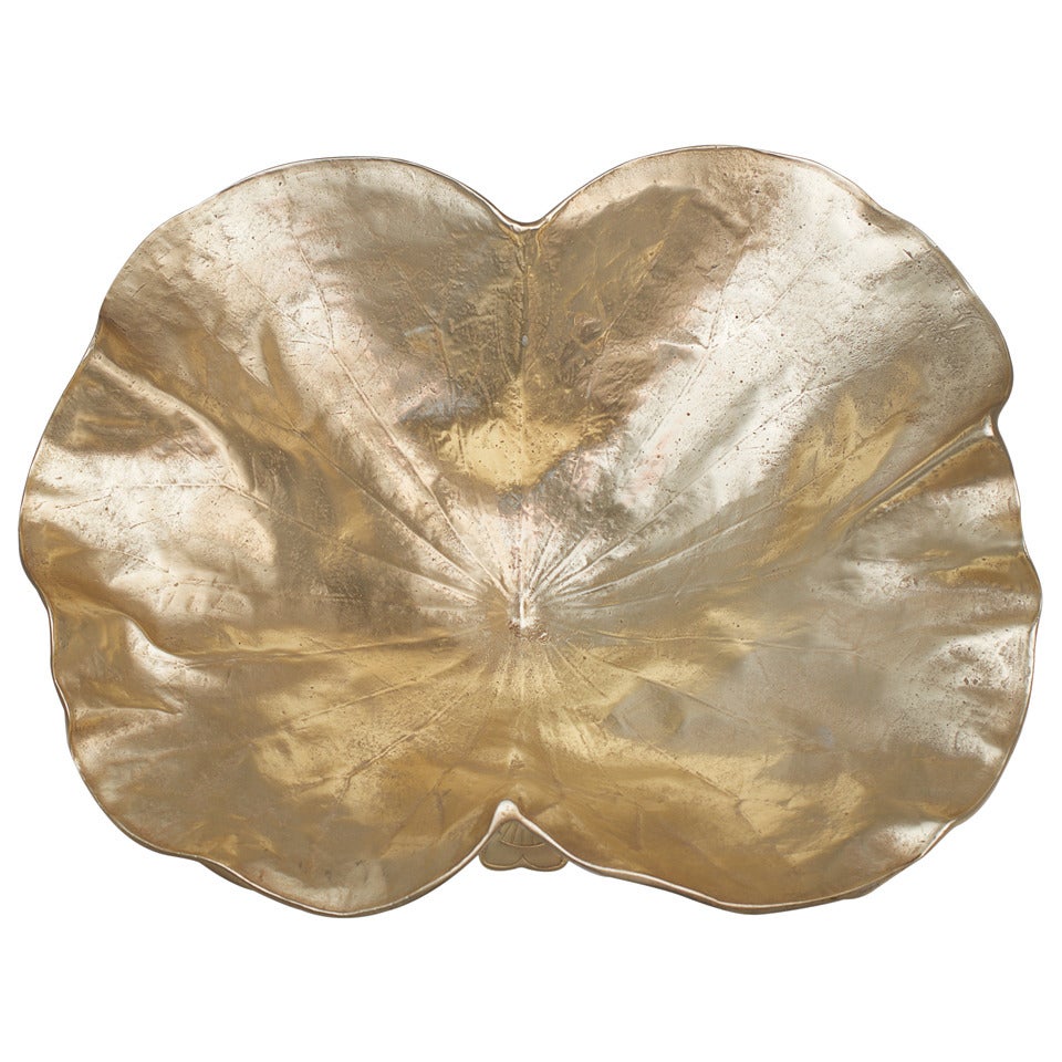 "Lotus Leaf" Brass Bowl, 1948