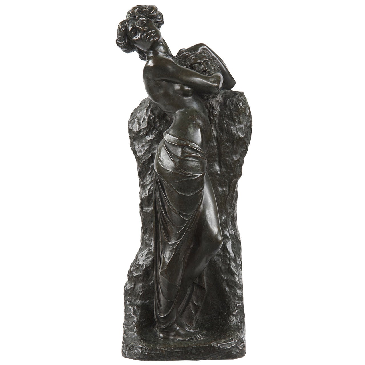Bronze Sculpture of Salome with John the Baptist's Head by Philipp Modrow