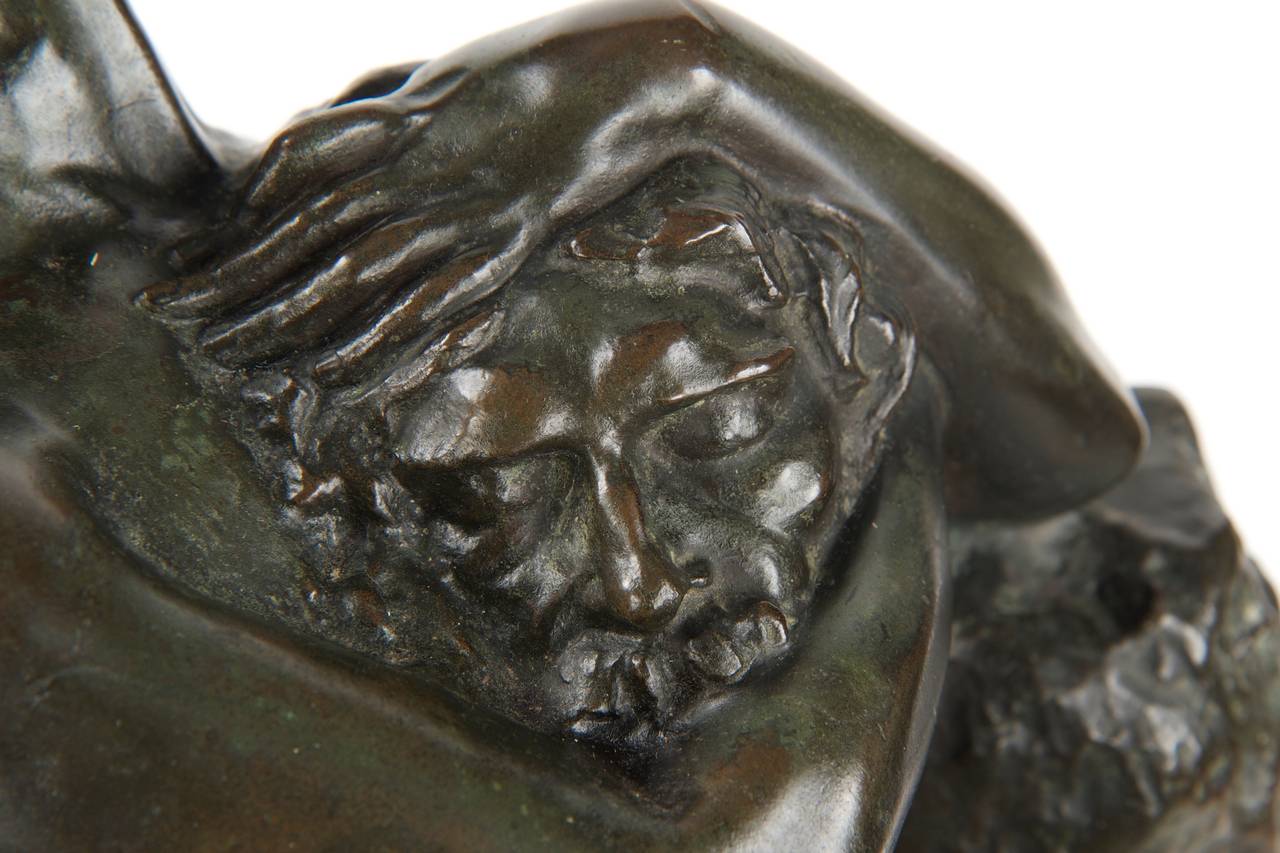 German Bronze Sculpture of Salome with John the Baptist's Head by Philipp Modrow