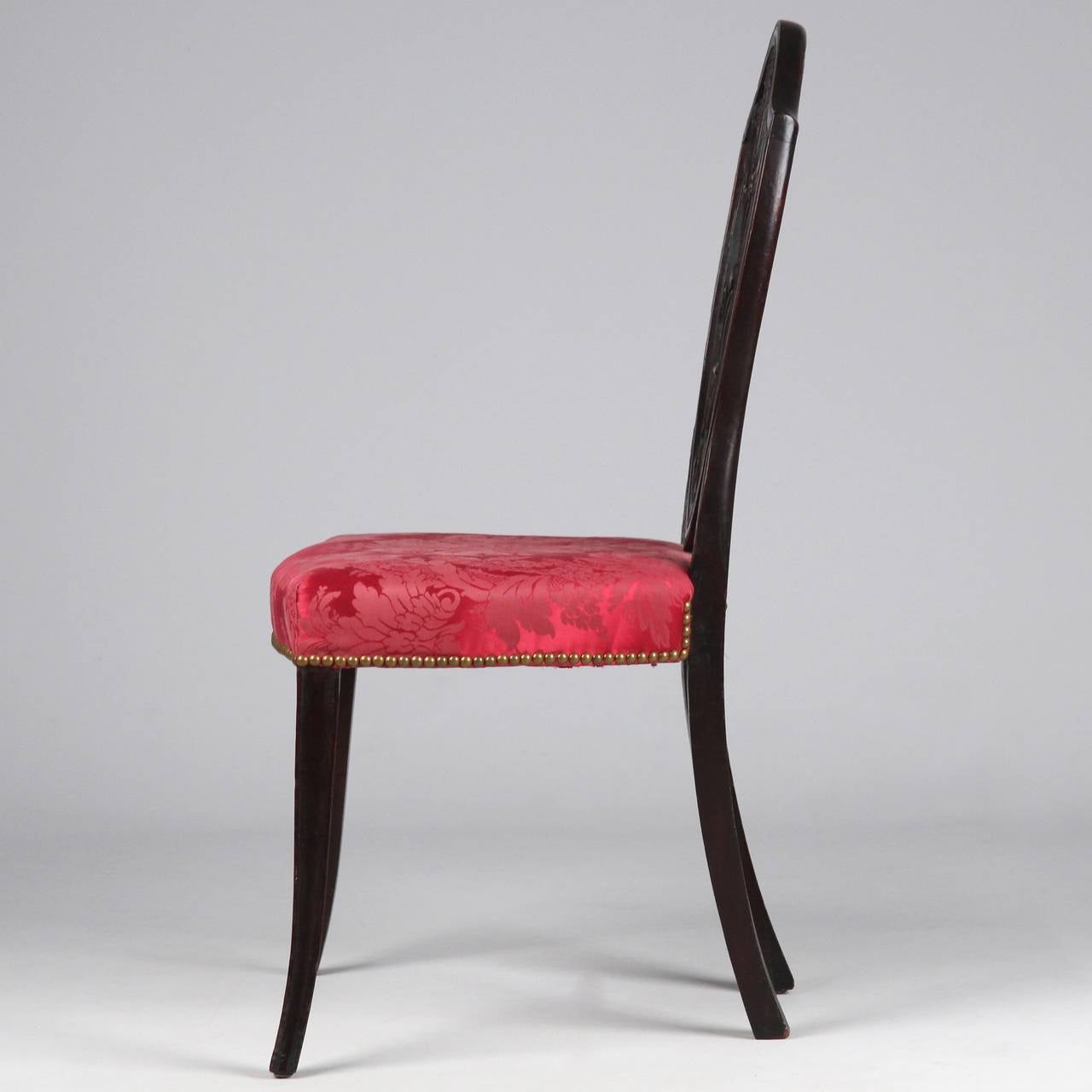 Rare American Federal Carved Side Chair, New York, circa 1790 3