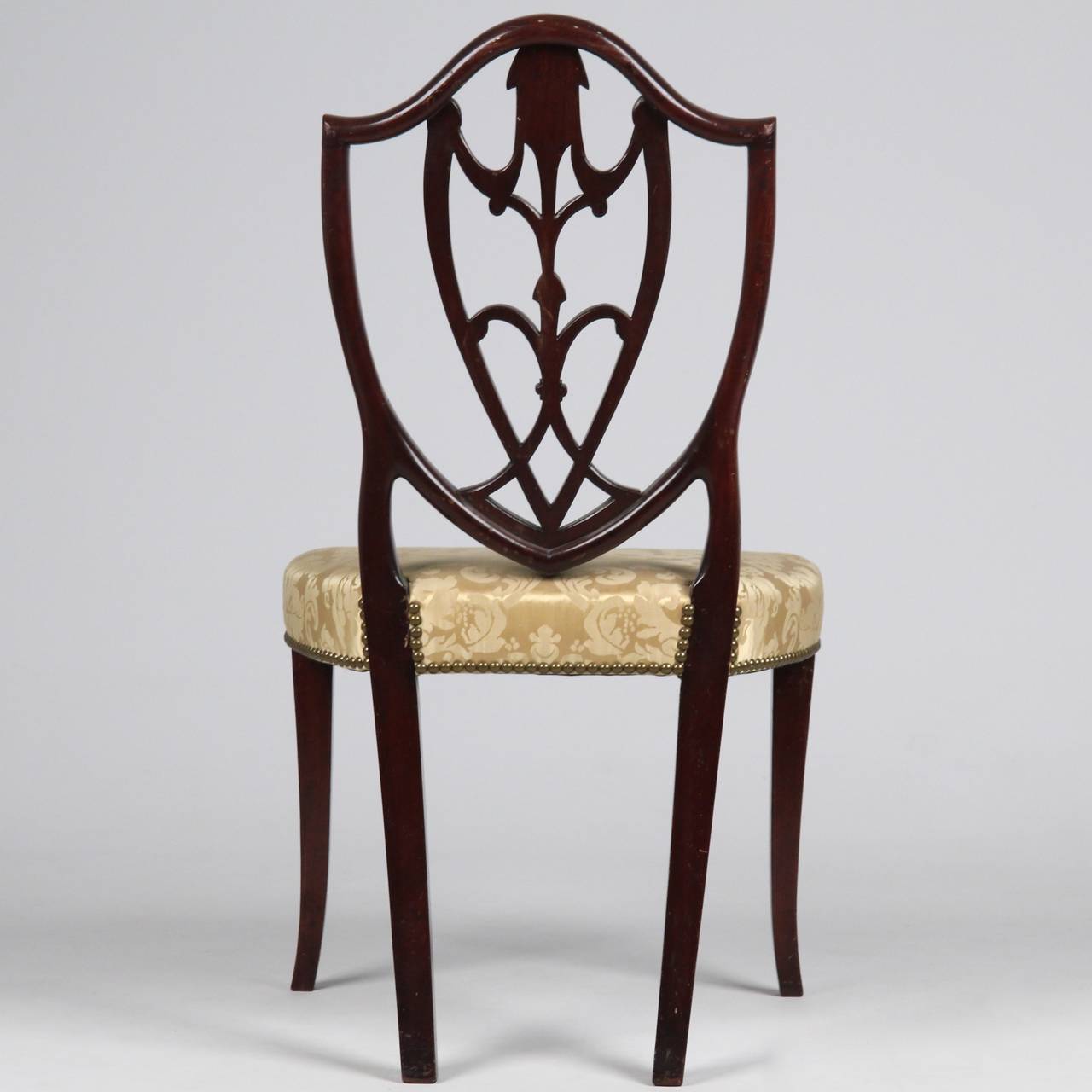 Late 18th Century American Federal Carved Mahogany Side Chair, New York, circa 1790