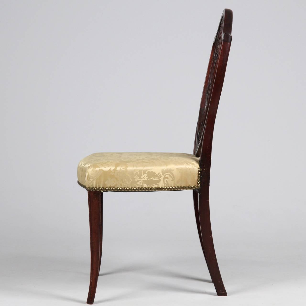 American Federal Carved Mahogany Side Chair, New York, circa 1790 1