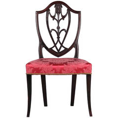 Rare American Federal Mahogany Antique Side Chair, New York, 1790