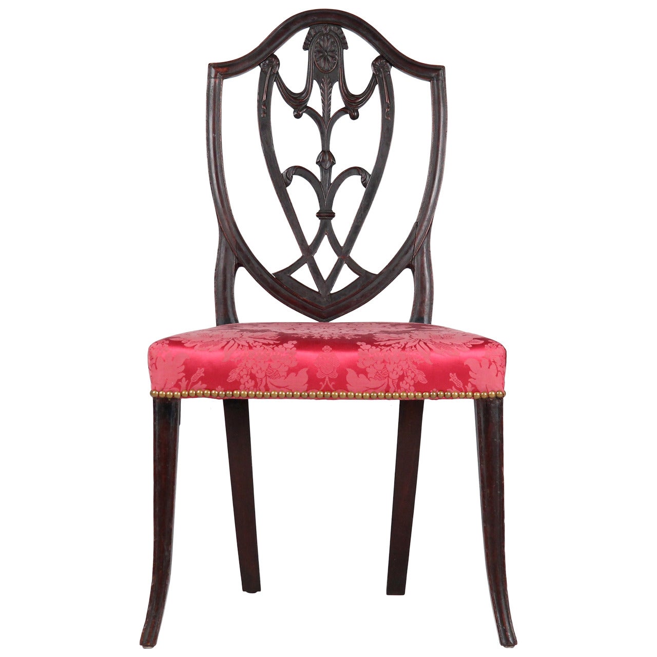 Rare American Federal Carved Side Chair, New York, circa 1790