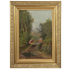 Wooded Landscape Painting by William Raphael R.C.A