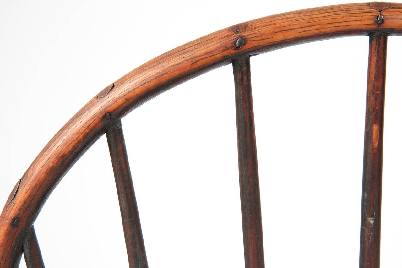 Maple Original American Bowback Windsor Antique Side Chair, Pennsylvania circa 1800