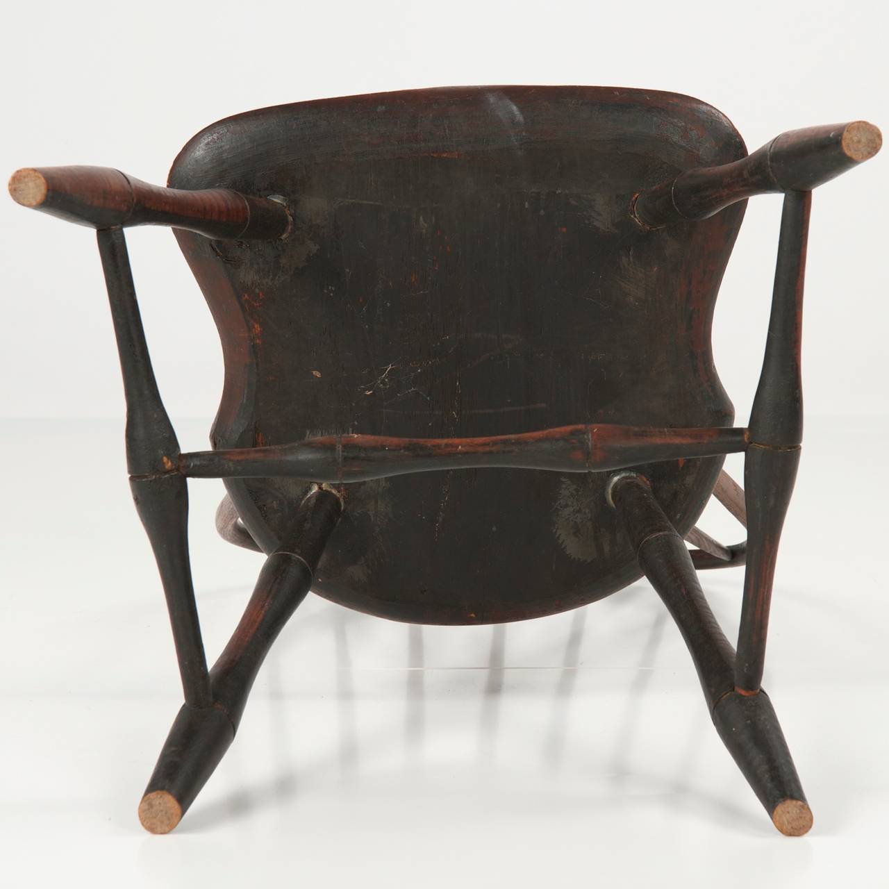 Original American Bowback Windsor Antique Side Chair, Pennsylvania circa 1800 4