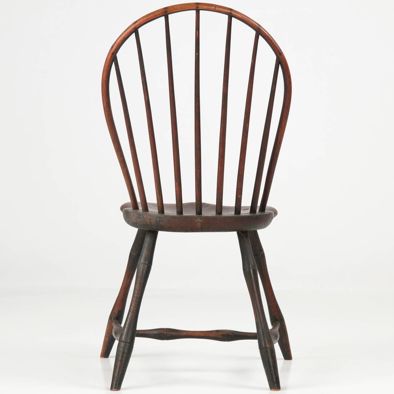 Early 19th Century Original American Bowback Windsor Antique Side Chair, Pennsylvania circa 1800