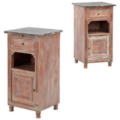 Pair of 19th Century Painted Antique Cabinets in the Swedish Gustavian Taste