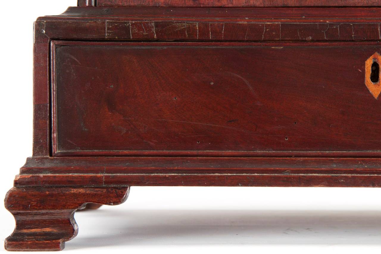 British English Chippendale Mahogany Miniature Spice Cabinet, circa 1770