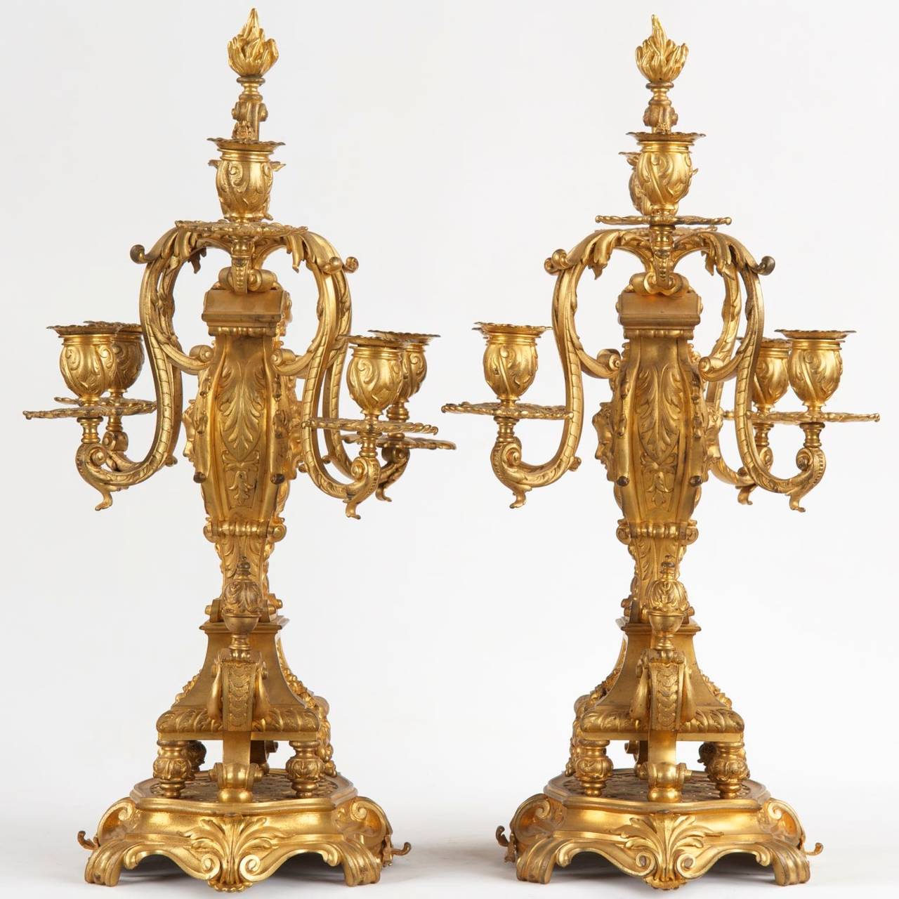 antique bronze candelabra