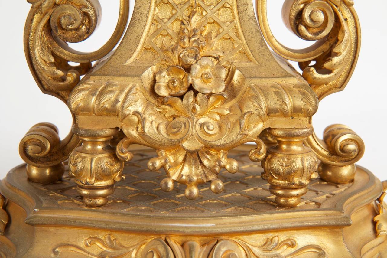 Finest Quality Pair of French Gilt Bronze Six-Light Antique Candelabra 1