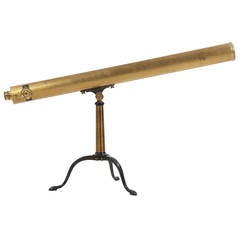 English Brass Antique Telescope by D. McGregor & Co, circa 1860