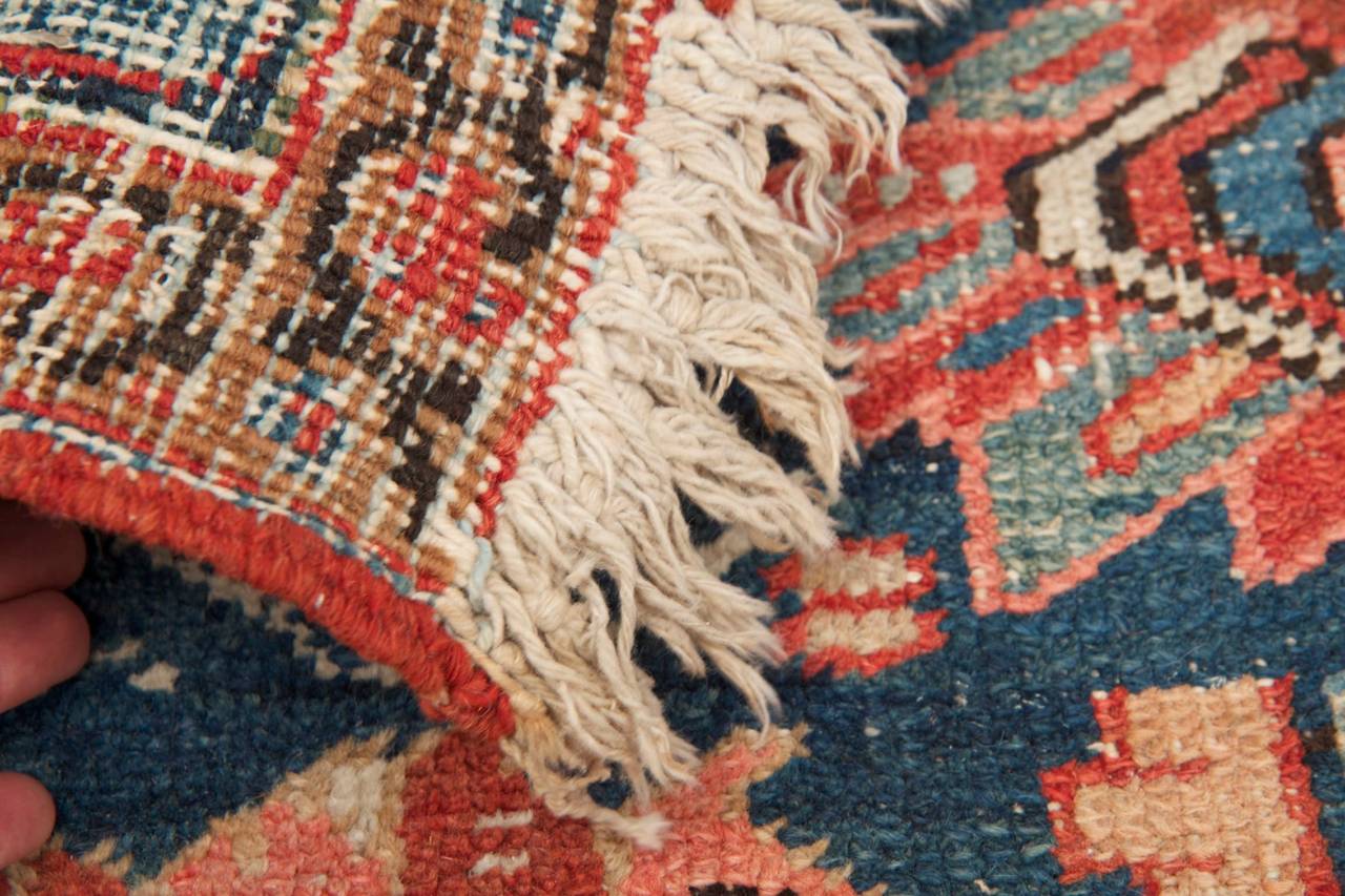Worn Authentic Antique Heriz Persian Rug, circa 1900 1