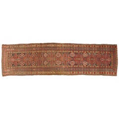 Finely Woven Authentic Kazak Caucasian Runner, Early 20th Century