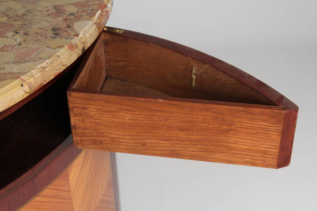 French Louis XVI Style Marquetry Inlaid Antique Commode, Early 20th Century 4