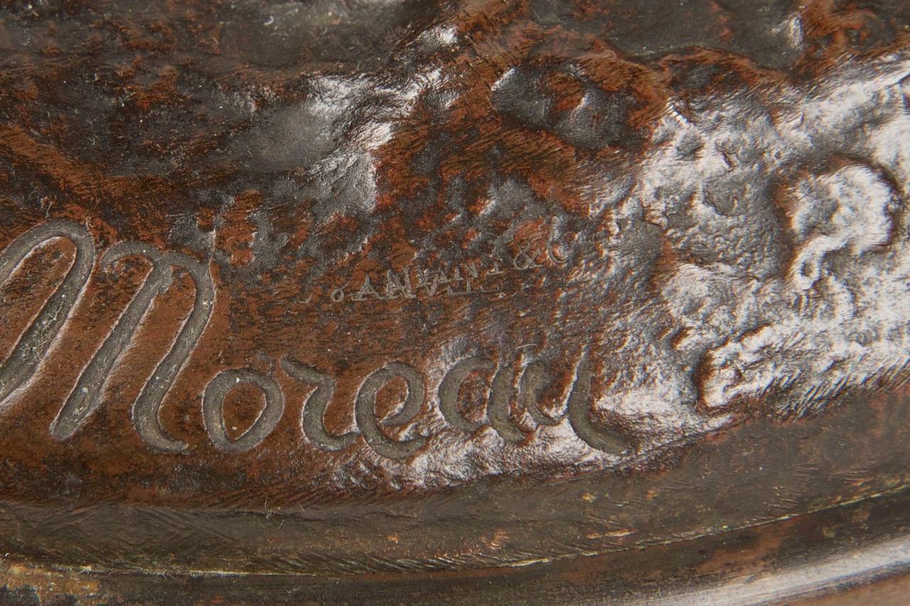 XIXe siècle Louis Moreau Sculpture française en bronze de David:: 19ème siècle