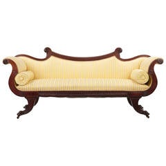 Fine English William IV Mahogany Antique Sofa, circa 1830-1850