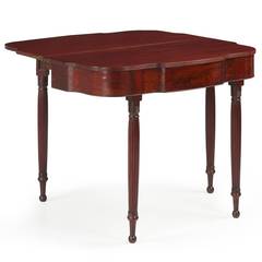 Pair of American Federal Mahogany Card Tables, Philadelphia, circa 1790-1815